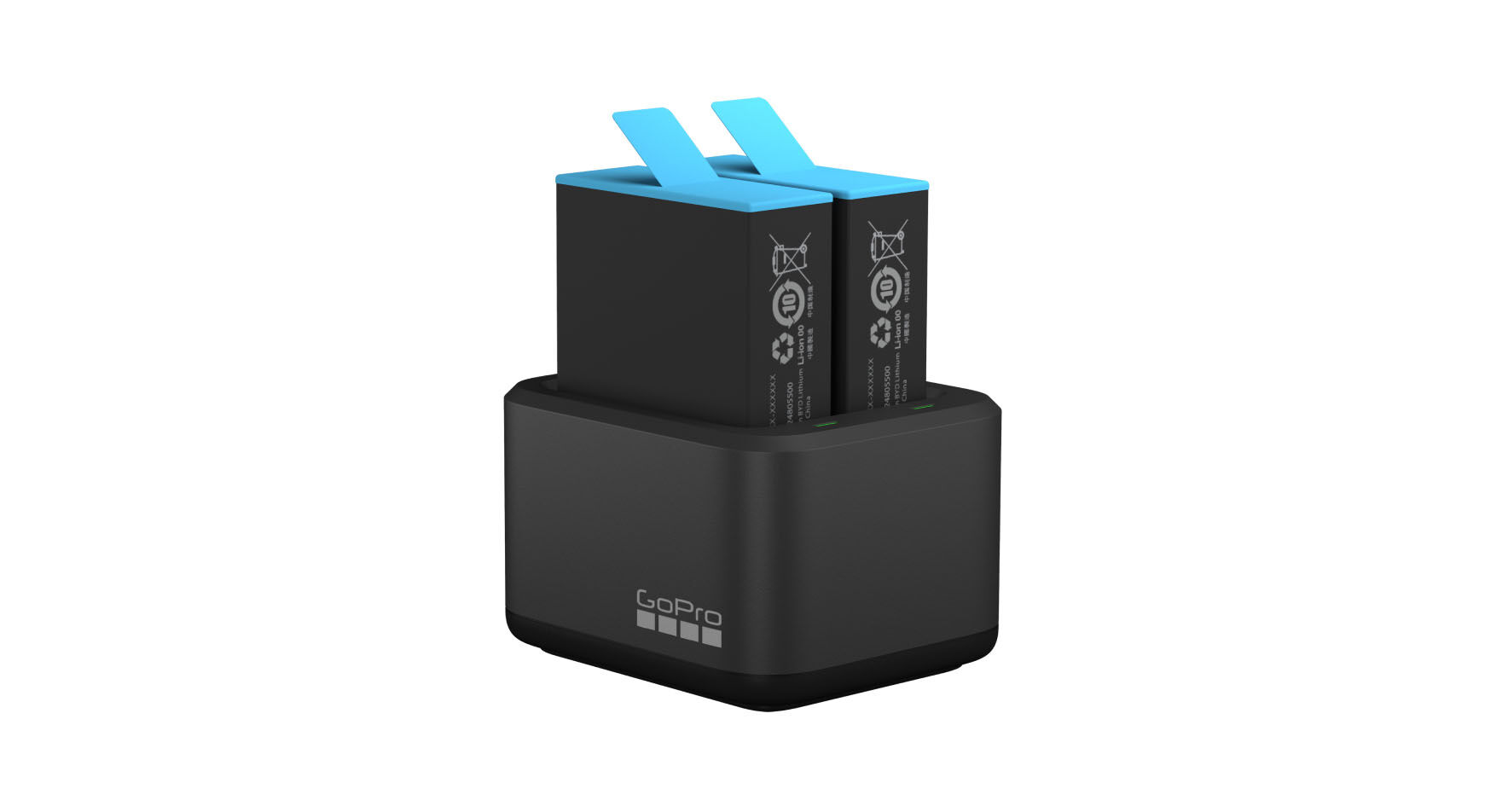 GoPro kahe aku laadija + aku H9/H10/H11 Black