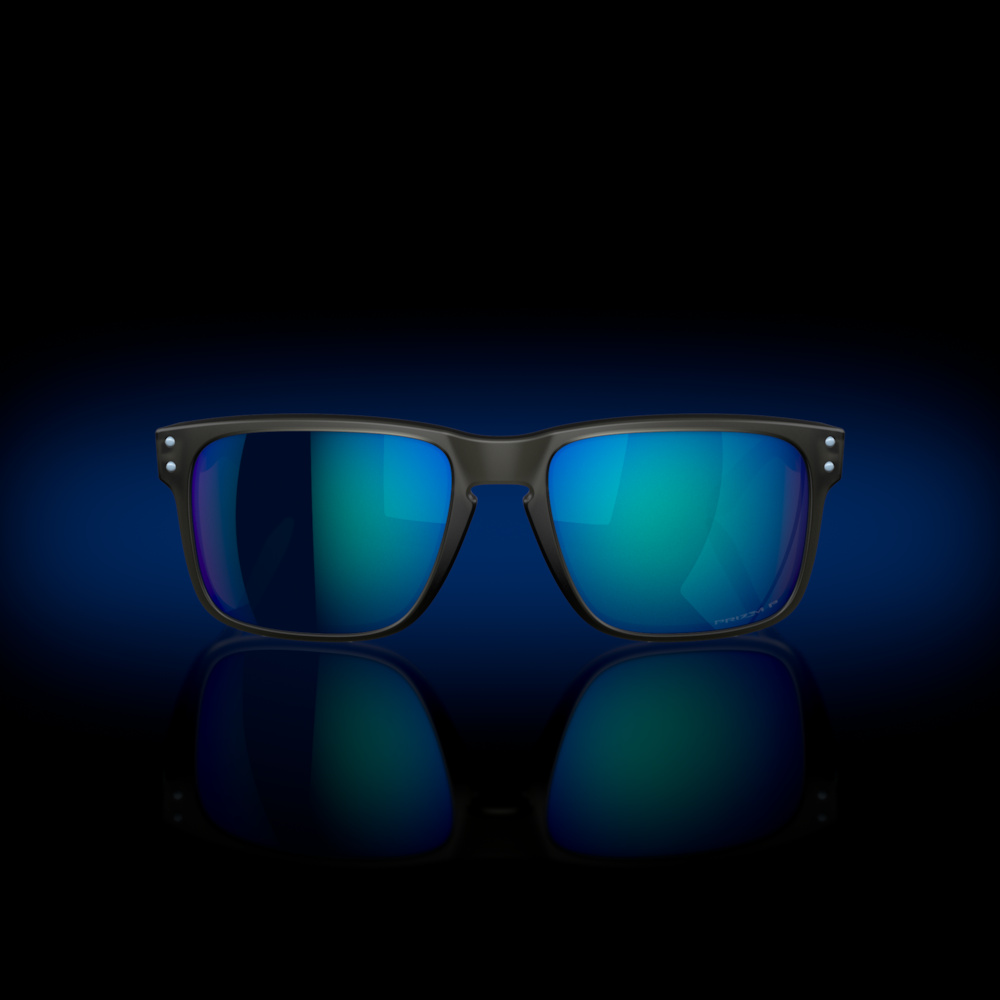 Päikeseprillid OAKLEY Holbrook Matte Grey Smoke Prizm Sapphire Polarized