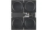 Wall Mount for 4 Sonos Amps, Single, Black