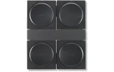 Wall Mount for 4 Sonos Amps, Single, Black