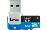 Lexar 633x 32GB microSD class 10 UHS1+ USB adapter