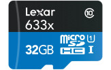 Lexar 633x 32GB microSD class 10 UHS1+ USB adapter