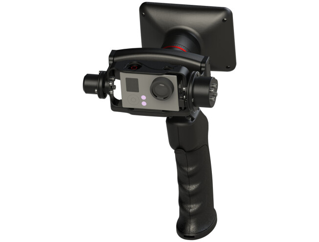 Rollei G5 ekraaniga 2-teljeline Gimbal GoPro kaamerale