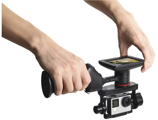Rollei G5 ekraaniga 2-teljeline Gimbal GoPro kaamerale