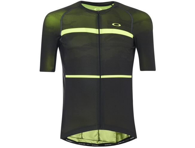 OAKLEY Jawbreaker Road Jersey Blackout/Hi-Vis Yellow