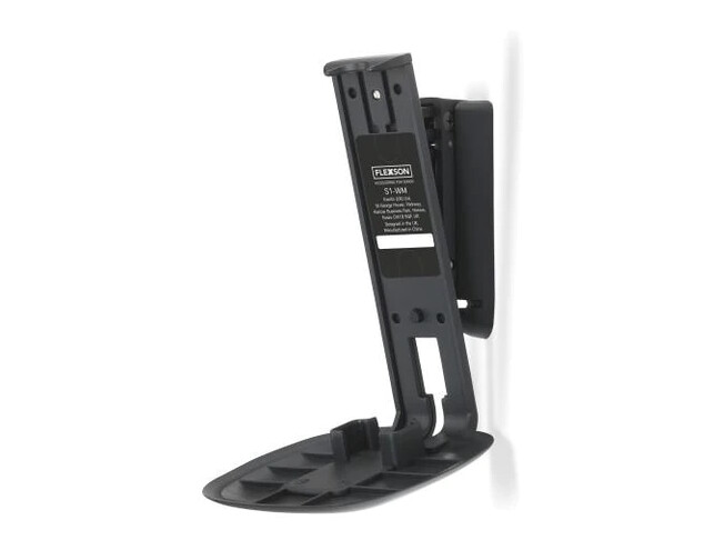FLEXSON Wall Mount for Sonos One, One SL and Play:1 Pair - Black