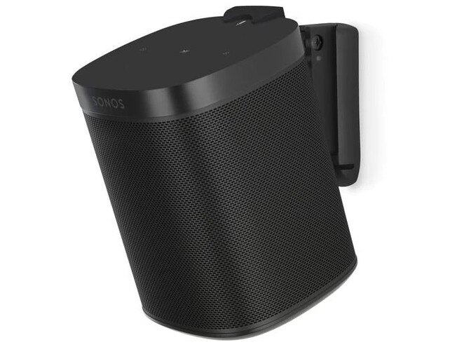 FLEXSON Wall Mount for Sonos One, One SL and Play:1 Pair - Black
