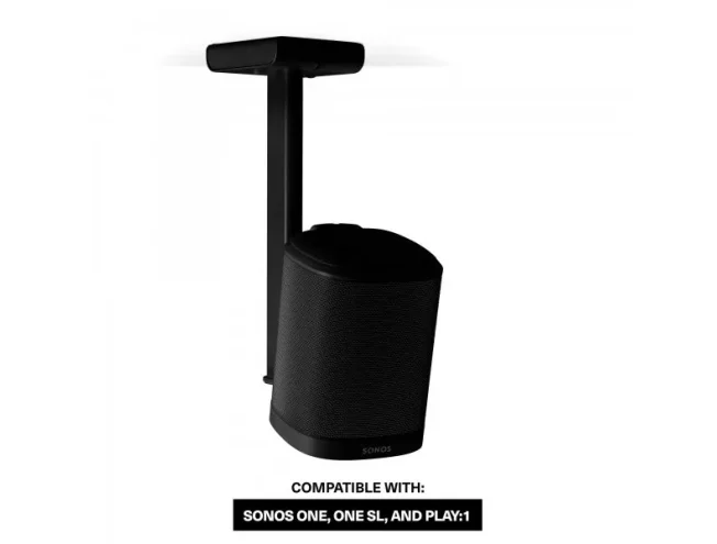 FLEXSON Ceiling Mount for Sonos One, One SL and Play:1 Black