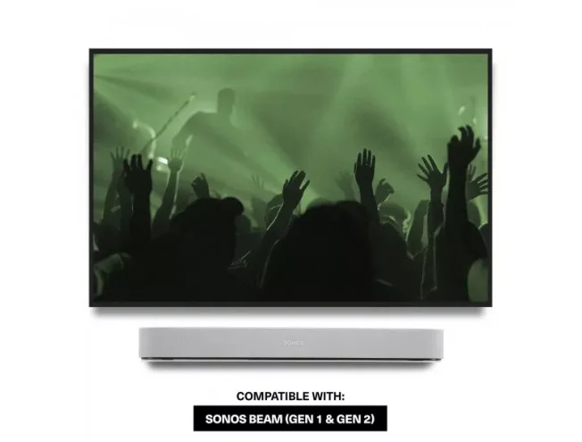 Wall Mount for Sonos Beam, Single, White White