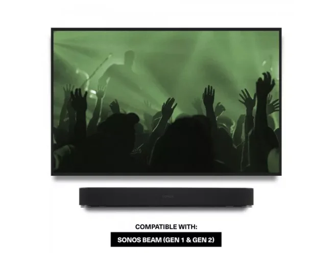 Wall Mount for Sonos Beam, Single, White Black