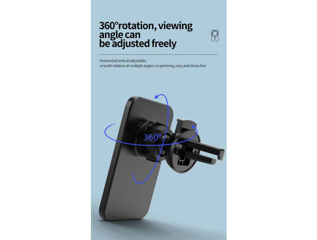 iPhone MagSafe juhtmevaba laadija ja telefonihoidik autosse valge