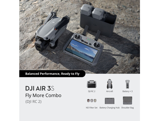 Droon DJI Air 3S Fly More Combo (DJI RC 2)