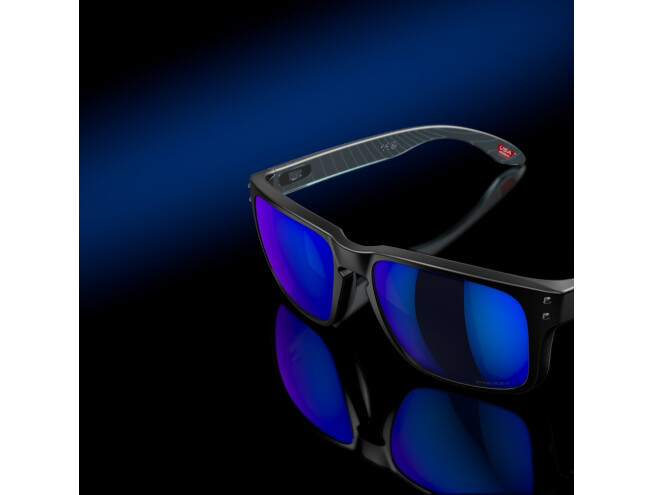 Päikeseprillid OAKLEY Holbrook XS Matte Transparent Stonewash Prizm Sapphire Polarized