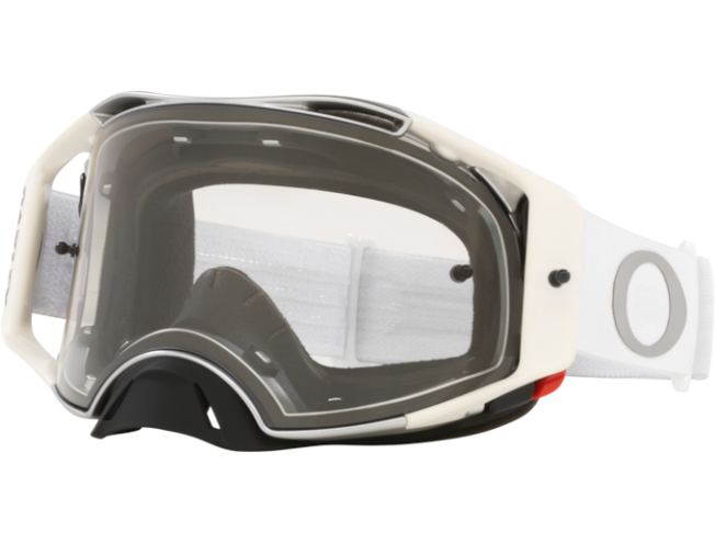 Krossiprillid OAKLEY Airbrake MX Tuff Blocks White Clear