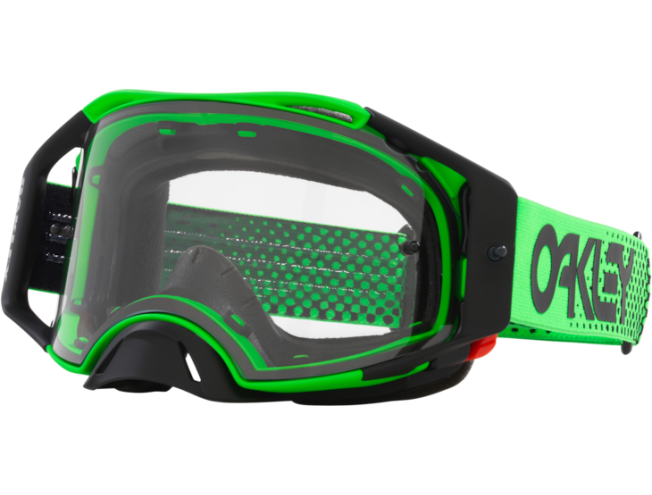 Krossiprillid OAKLEY Airbrake MX Moto Green Clear