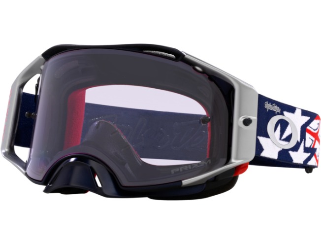 Krossiprillid OAKLEY Airbrake MX Troy Lee Red White Blue Wings Prizm MX Low Light