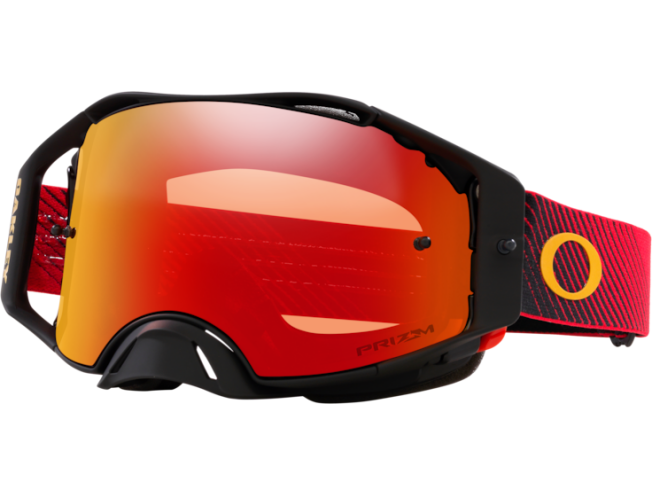 Krossiprillid OAKLEY Airbrake MX Red Flow Prizm MX Torch Iridium