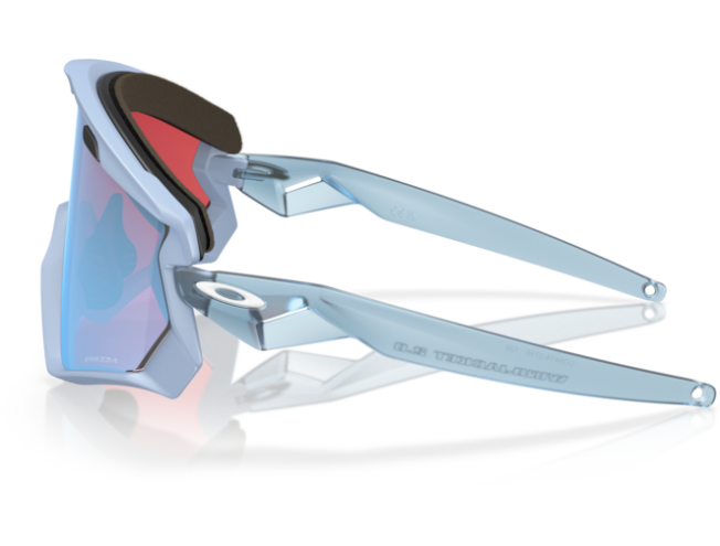 Päikeseprillid OAKLEY Wind Jacket 2.0 Matte Transparent Stonewash Prizm Snow Sapphire