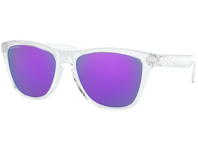 Päikeseprillid OAKLEY Frogskins Polished Clear Prizm Violet Polished Clear Prizm Violet