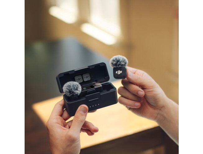 Mikrofon DJI Mic 3 2TX+ 1RX+ Laadimiskarp