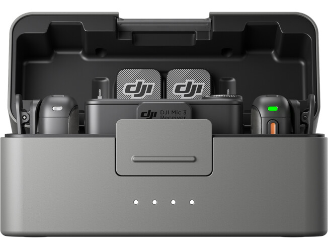 Mikrofon DJI Mic 3 2TX+ 1RX+ Laadimiskarp
