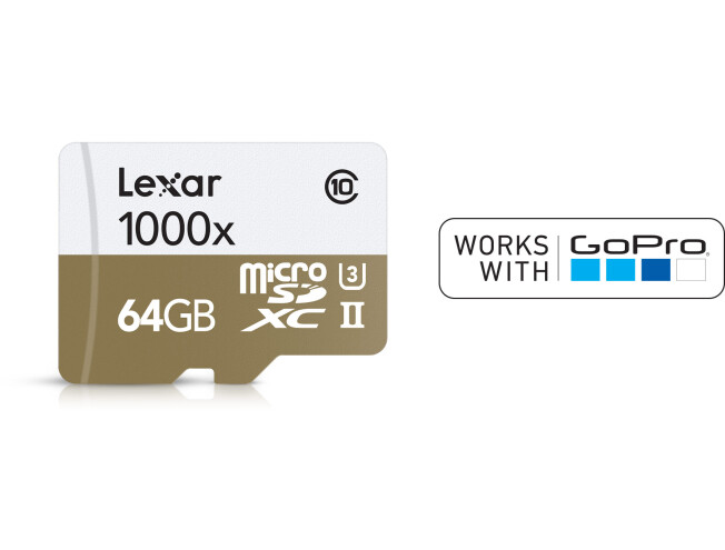 Lexar 1000x 64GB microSD class 10 UHS-II